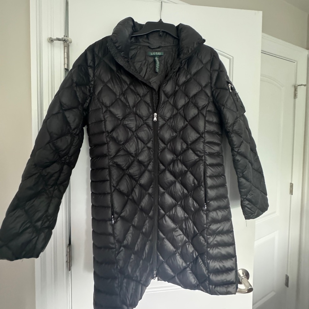 Large Ralph Lauren Black Winter Coat